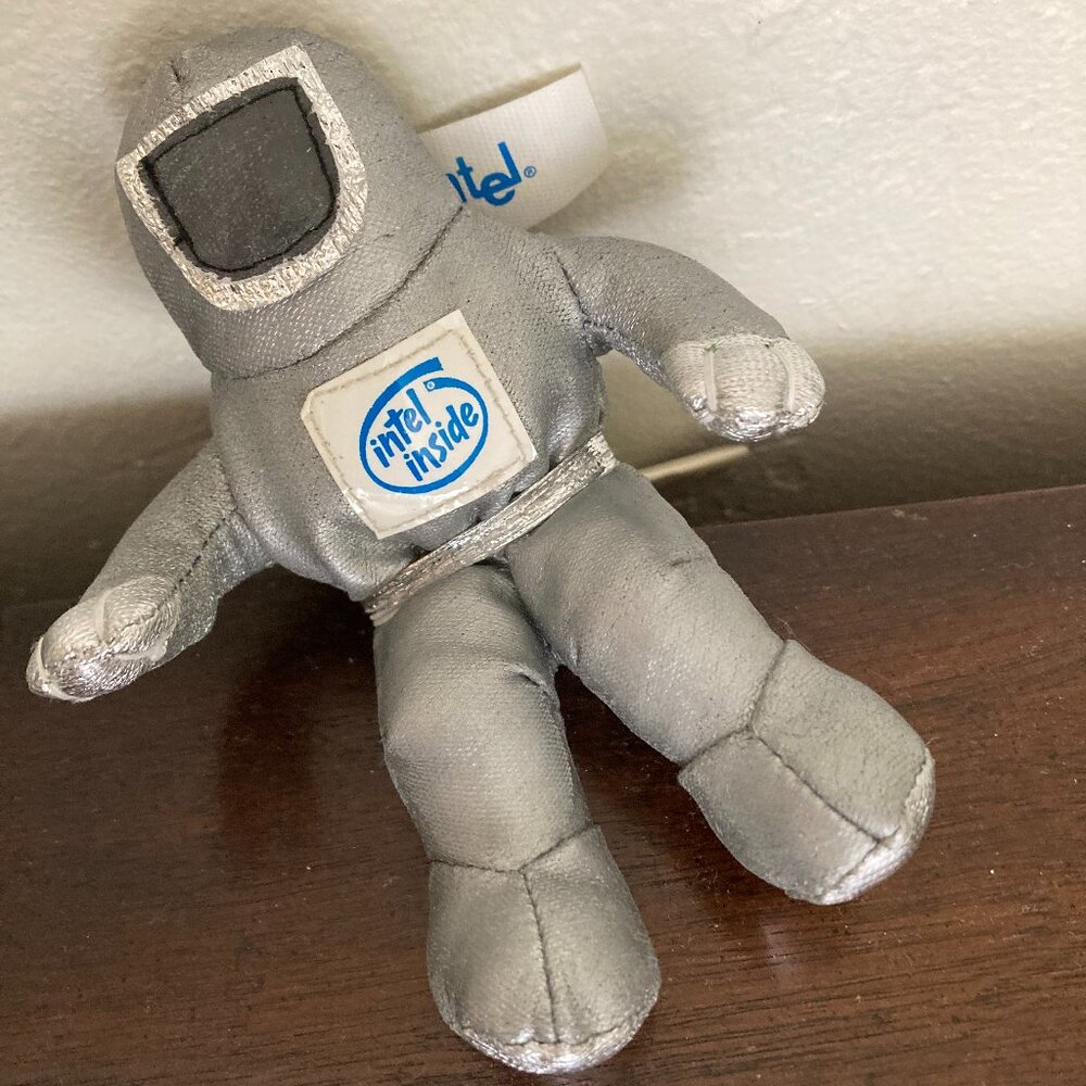 Intel "The Bunny People" key chain  - collectible (grey)